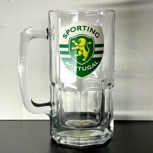 Portugal Soccer Club Beer Stein Glass